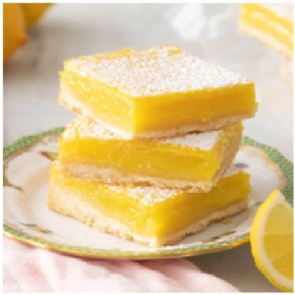 Carrés aux citrons