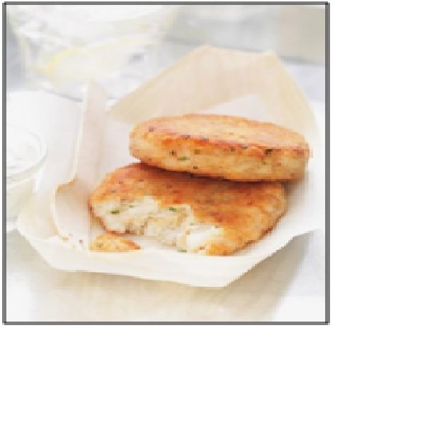 Galettes de poissons blancs