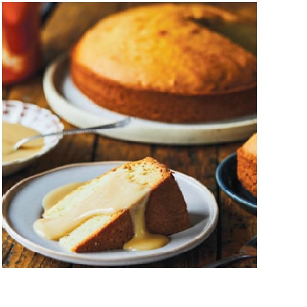 Gâteau à la vanille et glaçage sucre à la crème