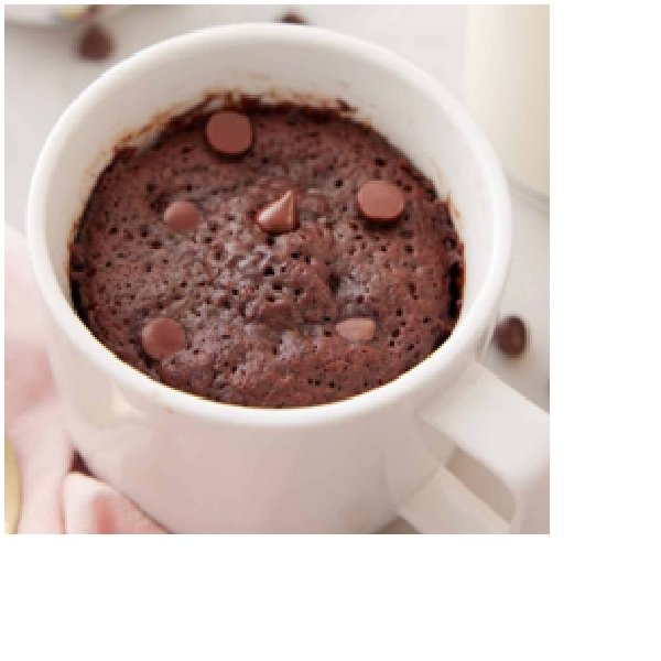 Gâteau chocolat dans une tasse