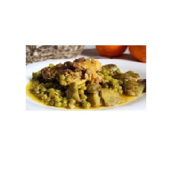 Tajine de veau aux petits pois et aux pommes de terre